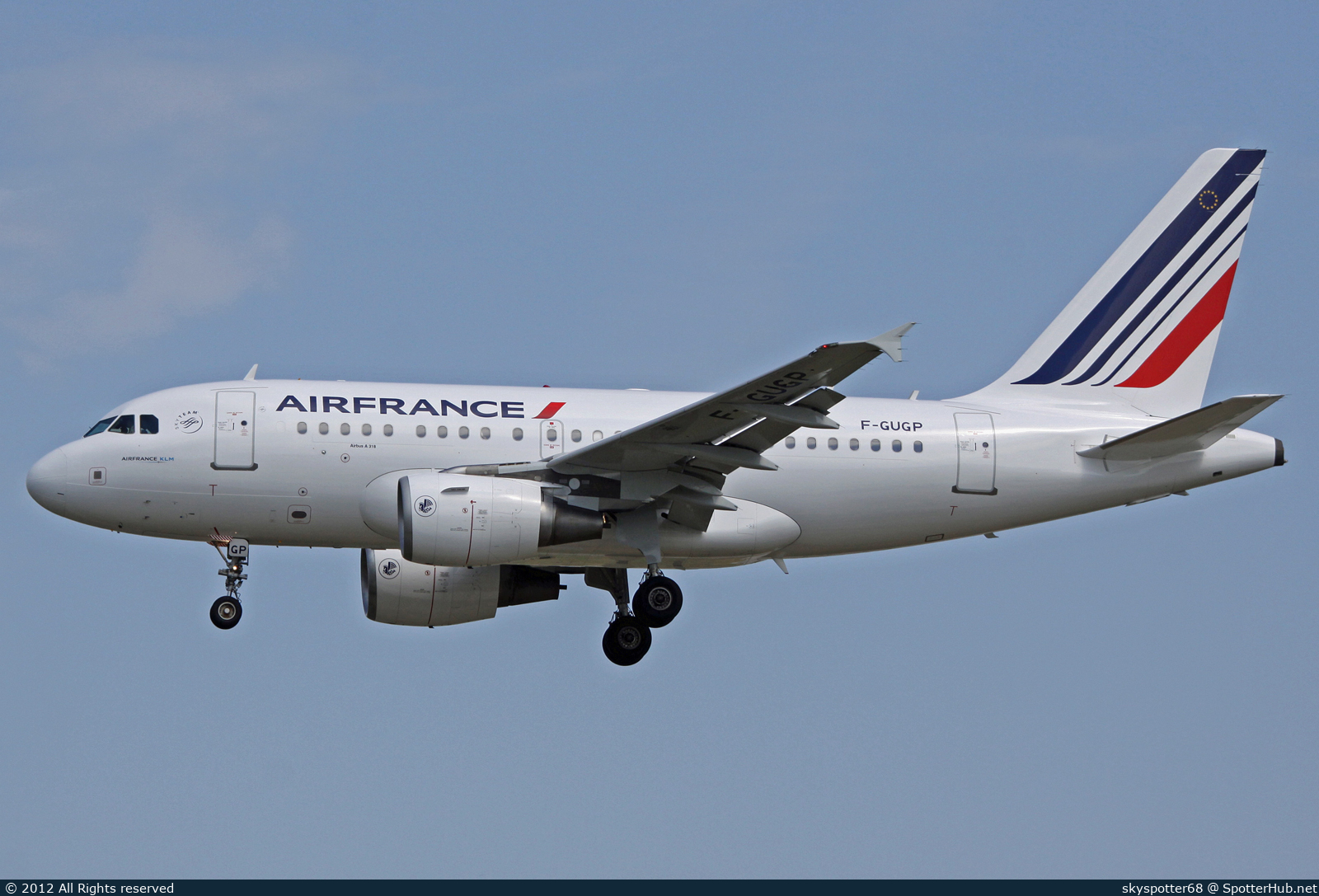 Photo of F-GUGP - Airbus A318-111 operated by Air France