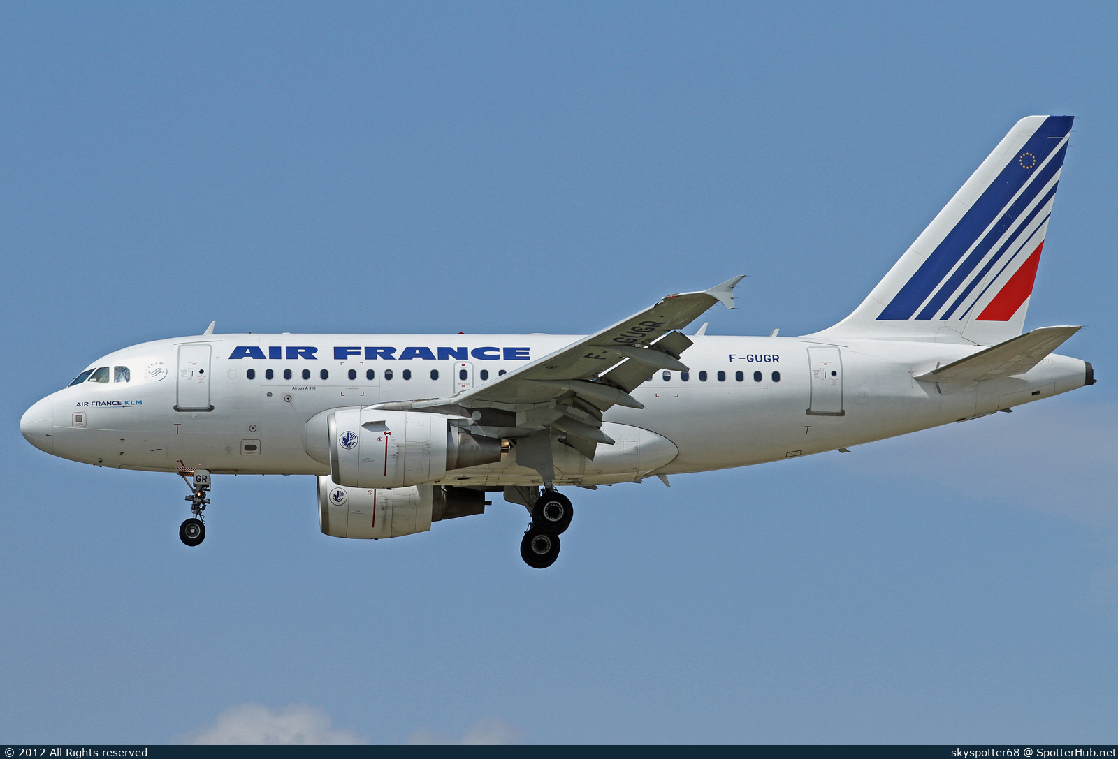 Photo of F-GUGR - Airbus A318-111 operated by Air France