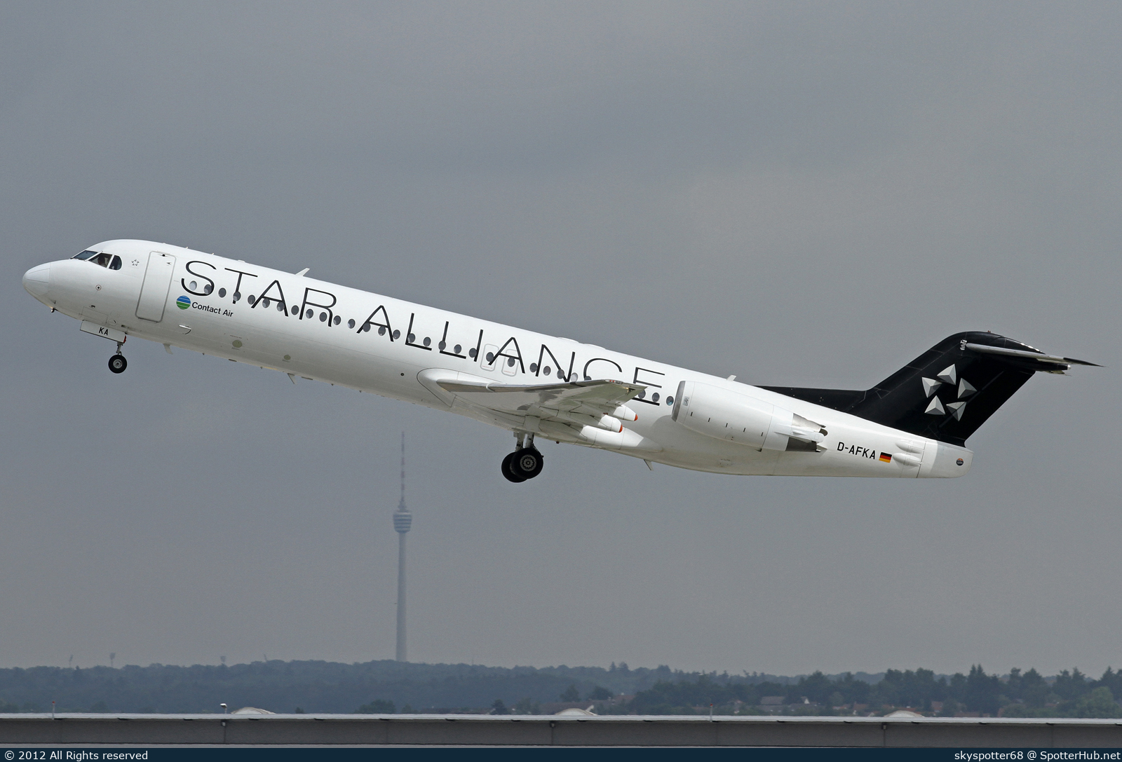 Photo of D-AFKA - Fokker 100 operated by Contact Air