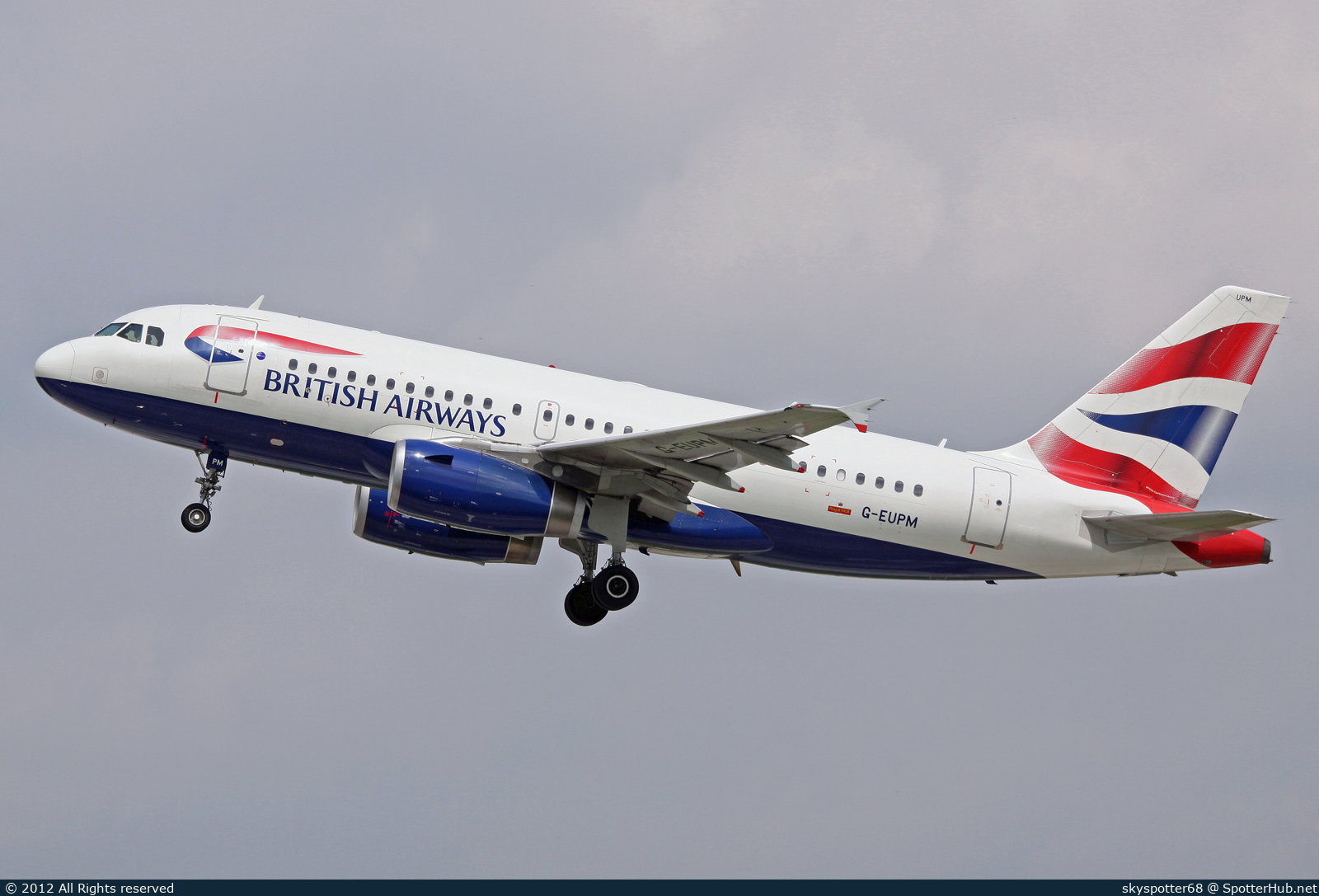 Photo of G-EUPM - Airbus A319-131 operated by British Airways
