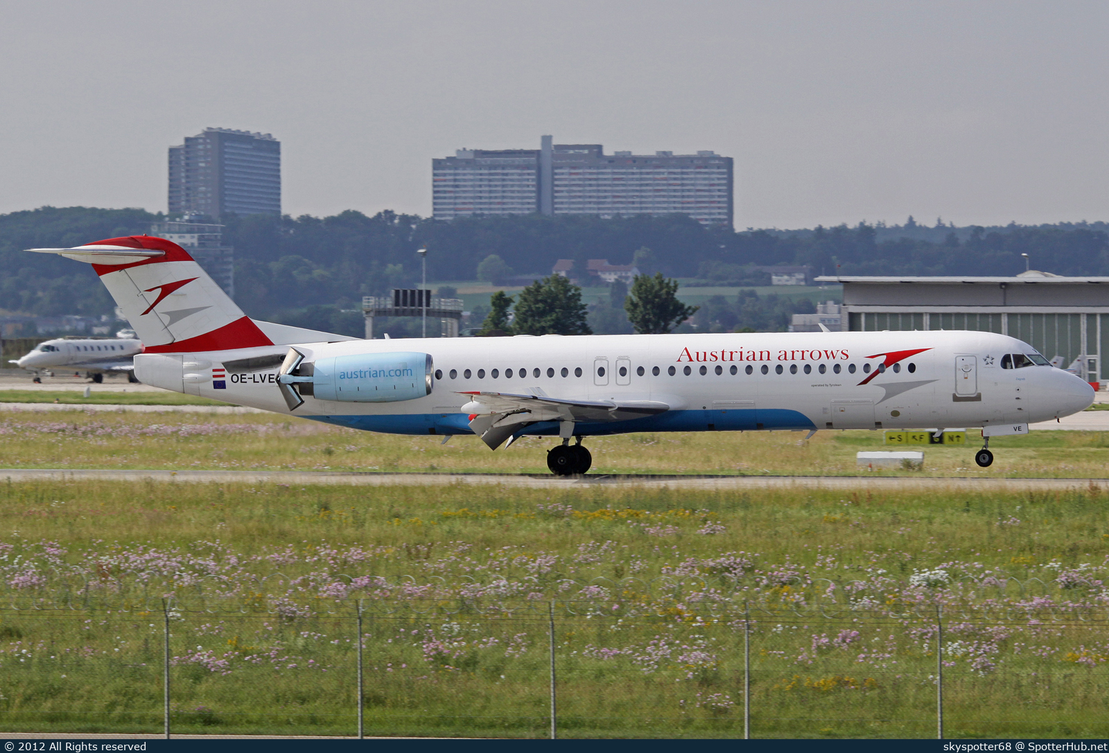 Photo of OE-LVE - Fokker 100 operated by Austrian Arrows (opb Tyrolean Airways)