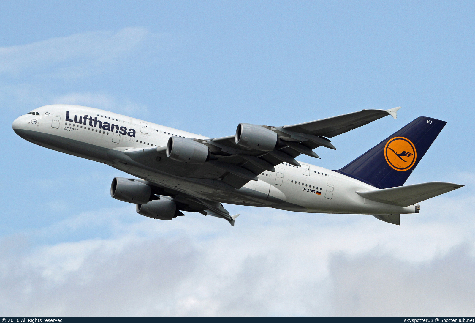 Photo of D-AIMD - Airbus A380-841 operated by Lufthansa