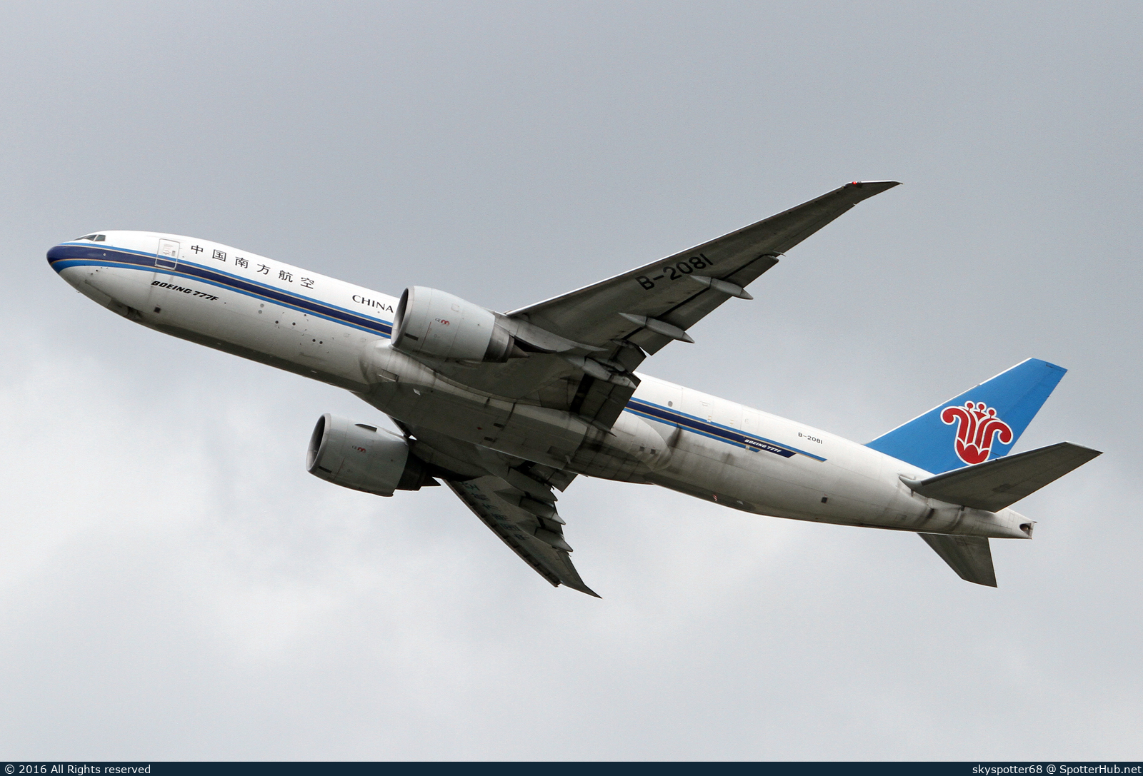 Photo of B-2081 - Boeing 777-F1B operated by China Southern Cargo