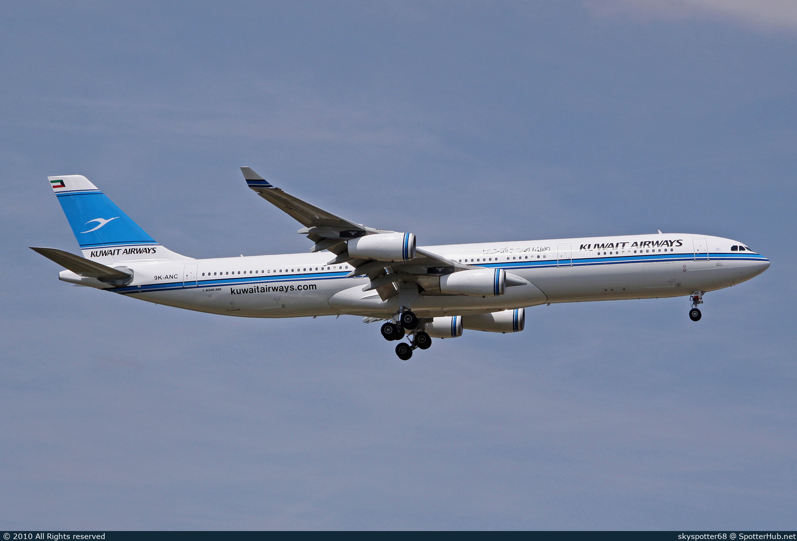 Photo of 9K-ANC - Airbus A340-313 operated by Kuwait Airways