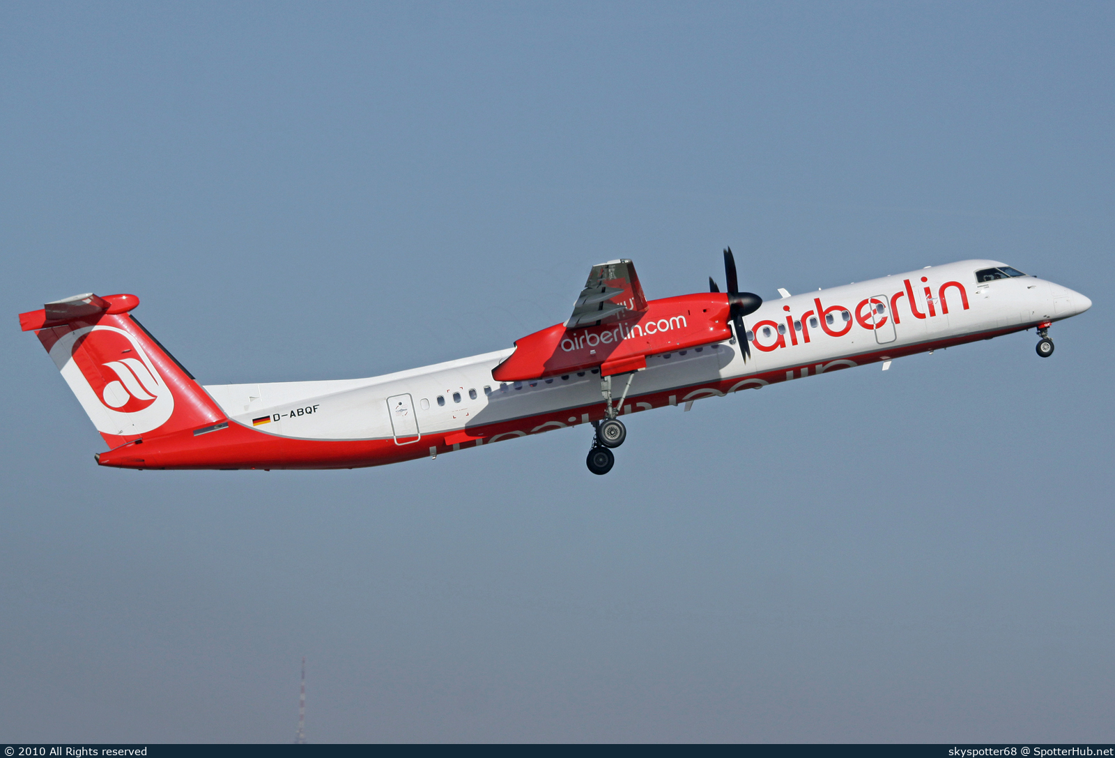 Photo of D-ABQF - Bombardier DHC-8-402 Dash 8 Q400 operated by Air Berlin (opb LGW Luftfahrtgesellschaft Walter)