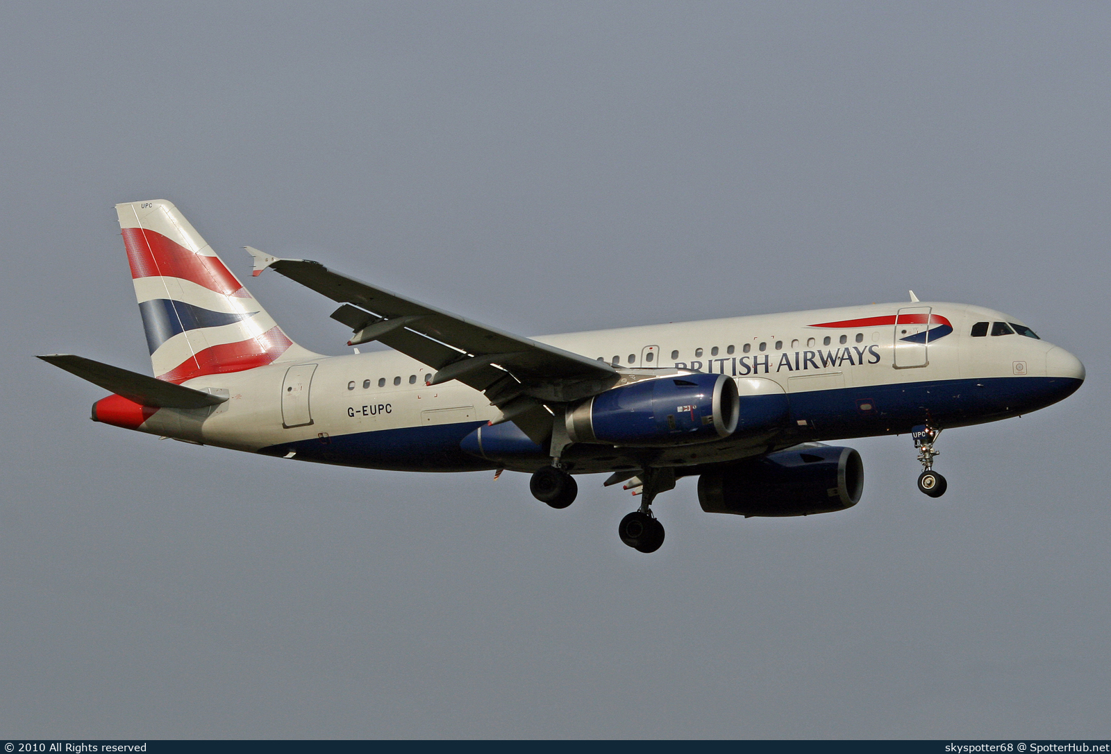 Photo of G-EUPC - Airbus A319-131 operated by British Airways
