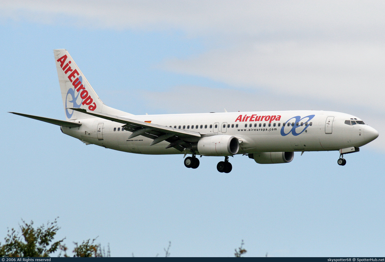 Photo of EC-JAP - Boeing 737-85P operated by Air Europa