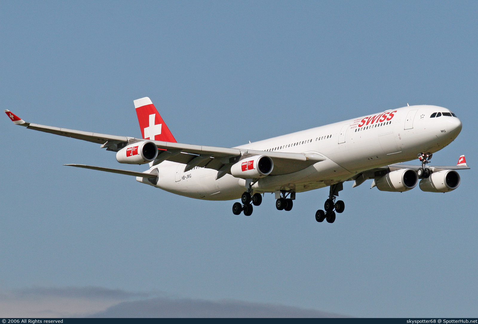 Photo of HB-JMG - Airbus A340-313 operated by Swiss International Air Lines