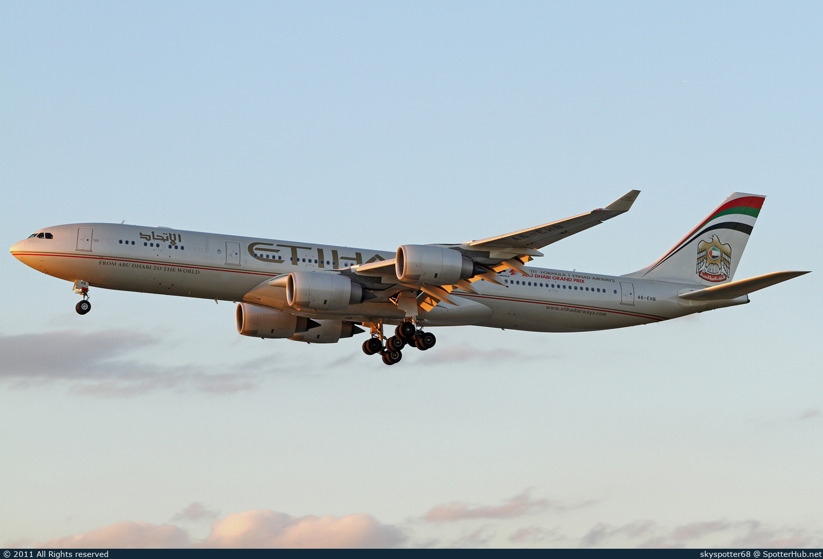 Photo of A6-EHB - Airbus A340-541 operated by Etihad Airways
