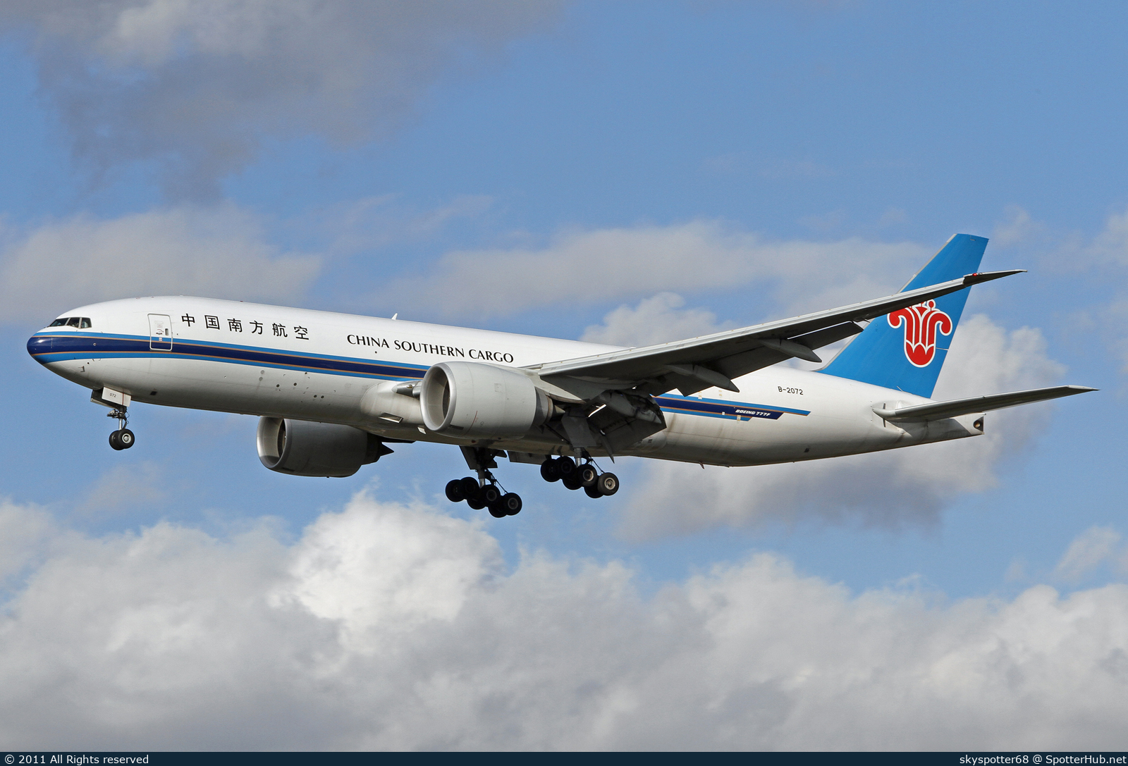 Photo of B-2072 - Boeing 777-F1B operated by China Southern Cargo