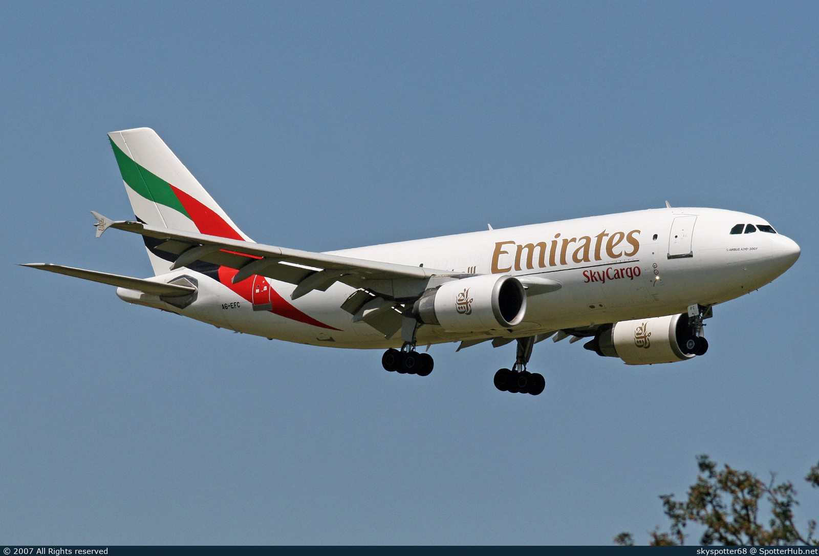 Photo of A6-EFC - Airbus A310-308(F) operated by Emirates SkyCargo
