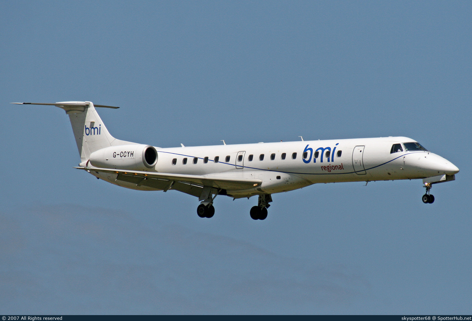 Photo of G-CCYH - Embraer ERJ-145EP operated by bmi Regional (opb Skyways Express)