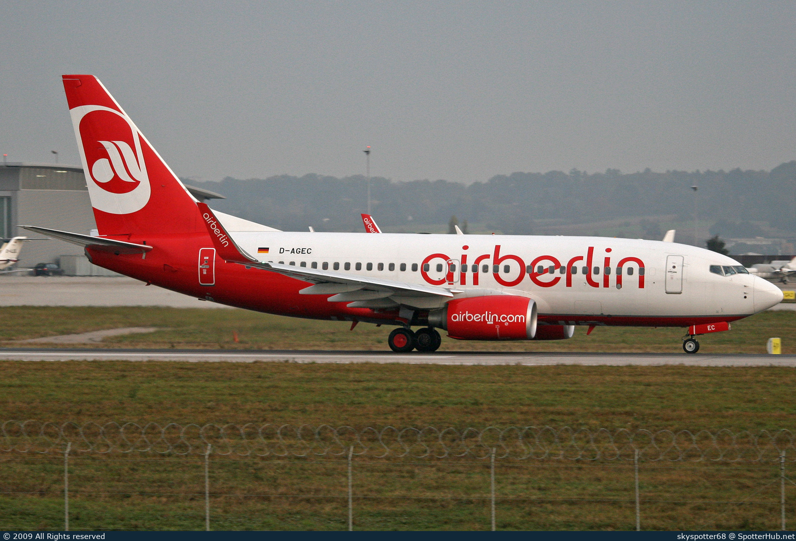 Photo of D-AGEC - Boeing 737-76J operated by Air Berlin (opb Germania)
