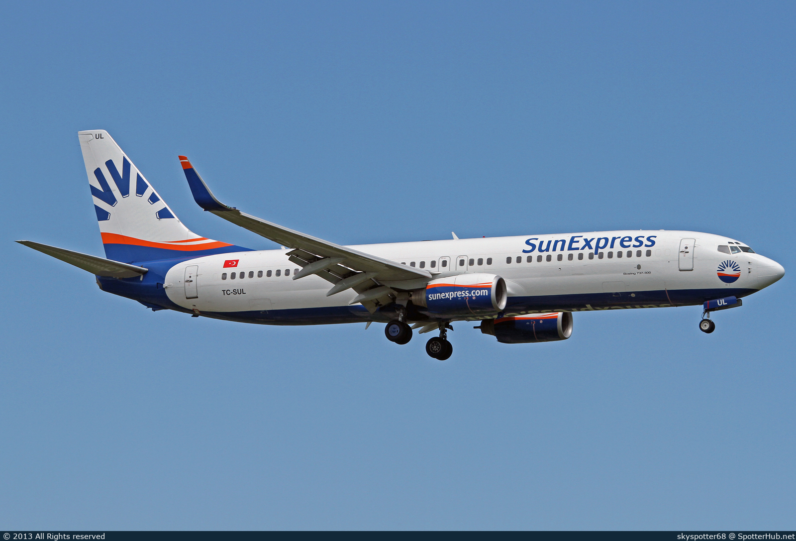 Photo of TC-SUL - Boeing 737-85F operated by SunExpress
