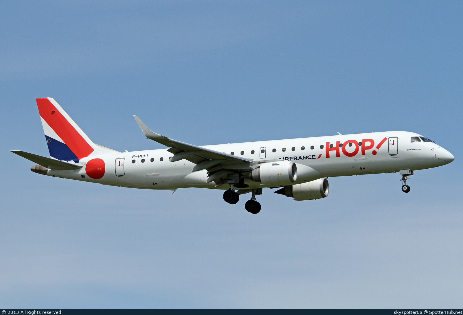 Photo of F-HBLI - Embraer ERJ-190STD operated by Air France HOP