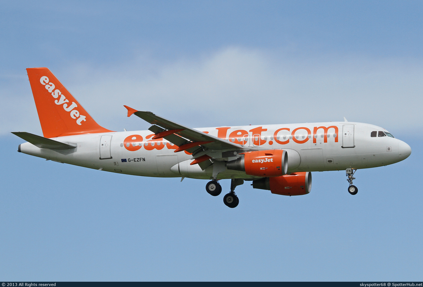 Photo of G-EZFN - Airbus A319-111 operated by easyJet