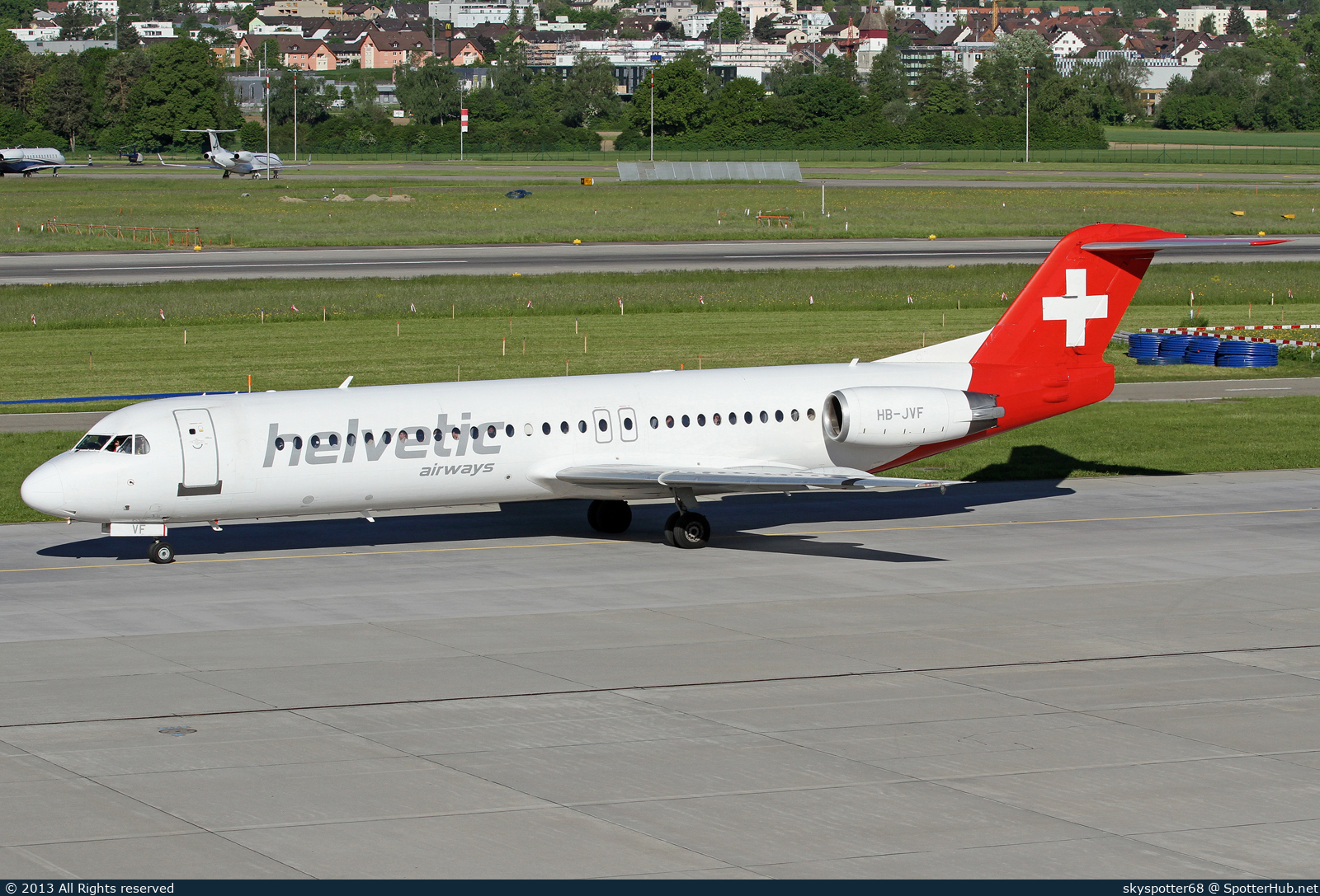Photo of HB-JVF - Fokker 100 operated by Helvetic Airways