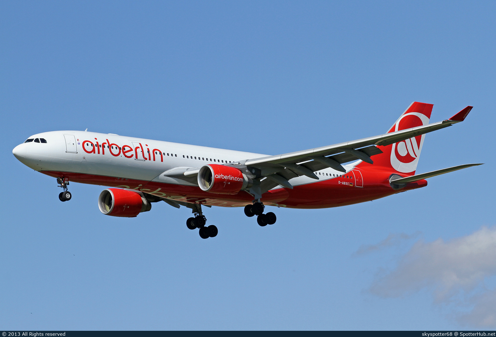 Photo of D-ABXC - Airbus A330-223 operated by Air Berlin
