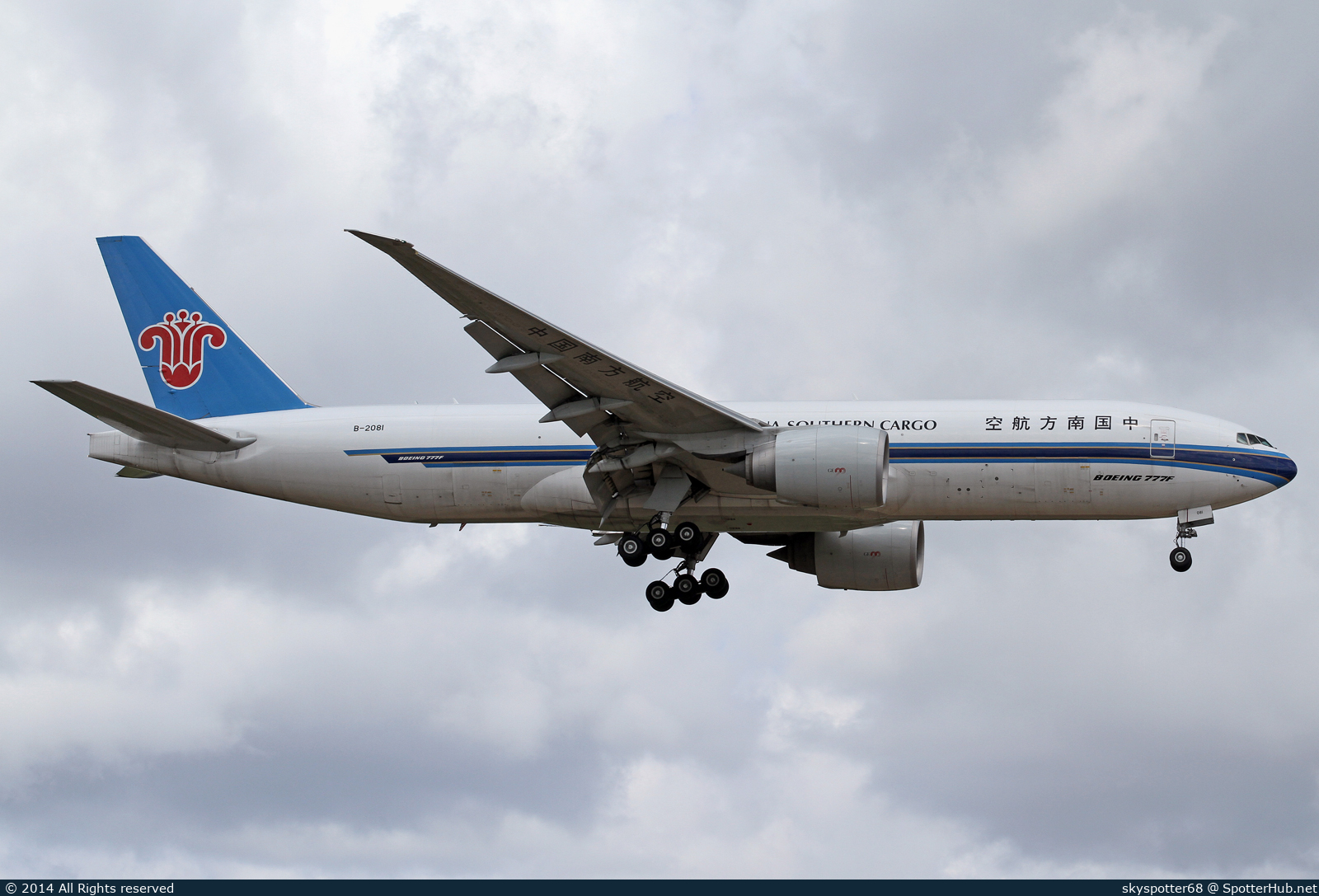 Photo of B-2081 - Boeing 777-F1B operated by China Southern Cargo