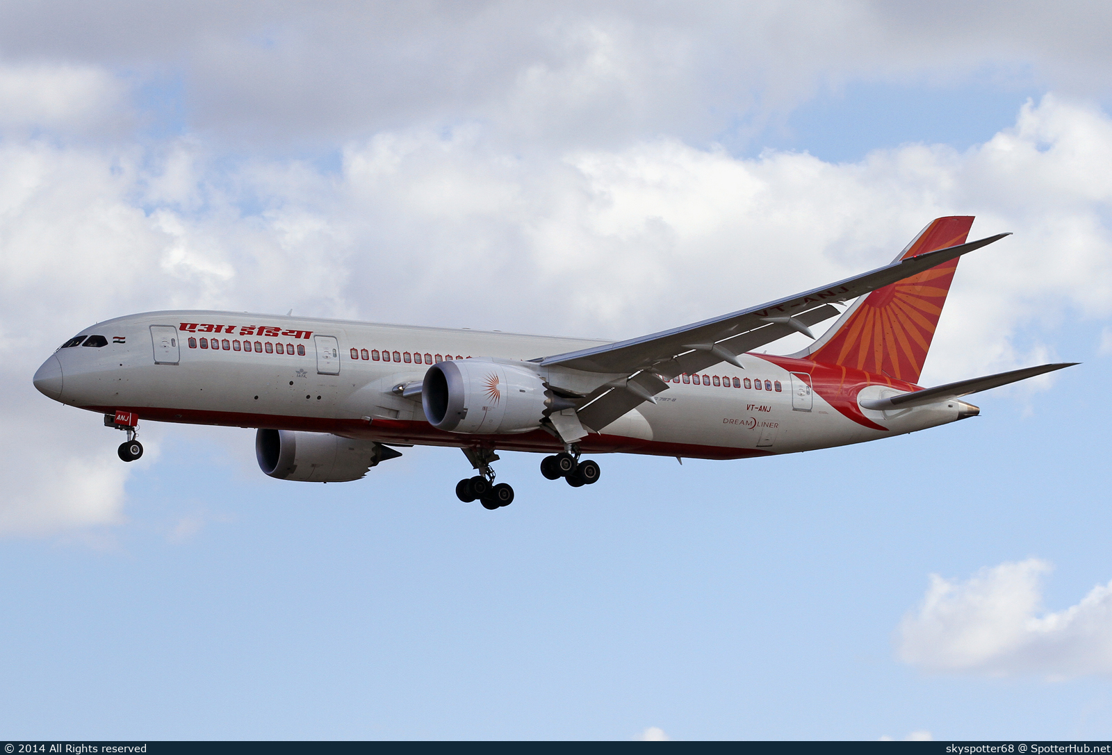Photo of VT-ANJ - Boeing 787-8 Dreamliner operated by Air India