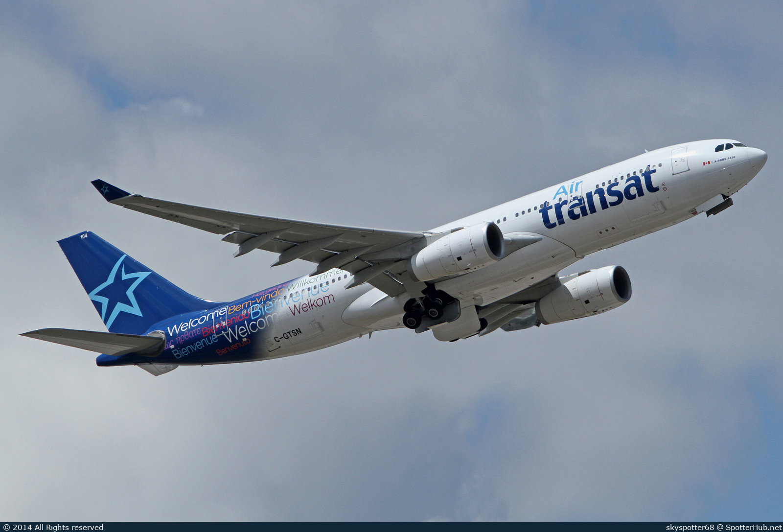 Photo of C-GTSN - Airbus A330-243 operated by Air Transat