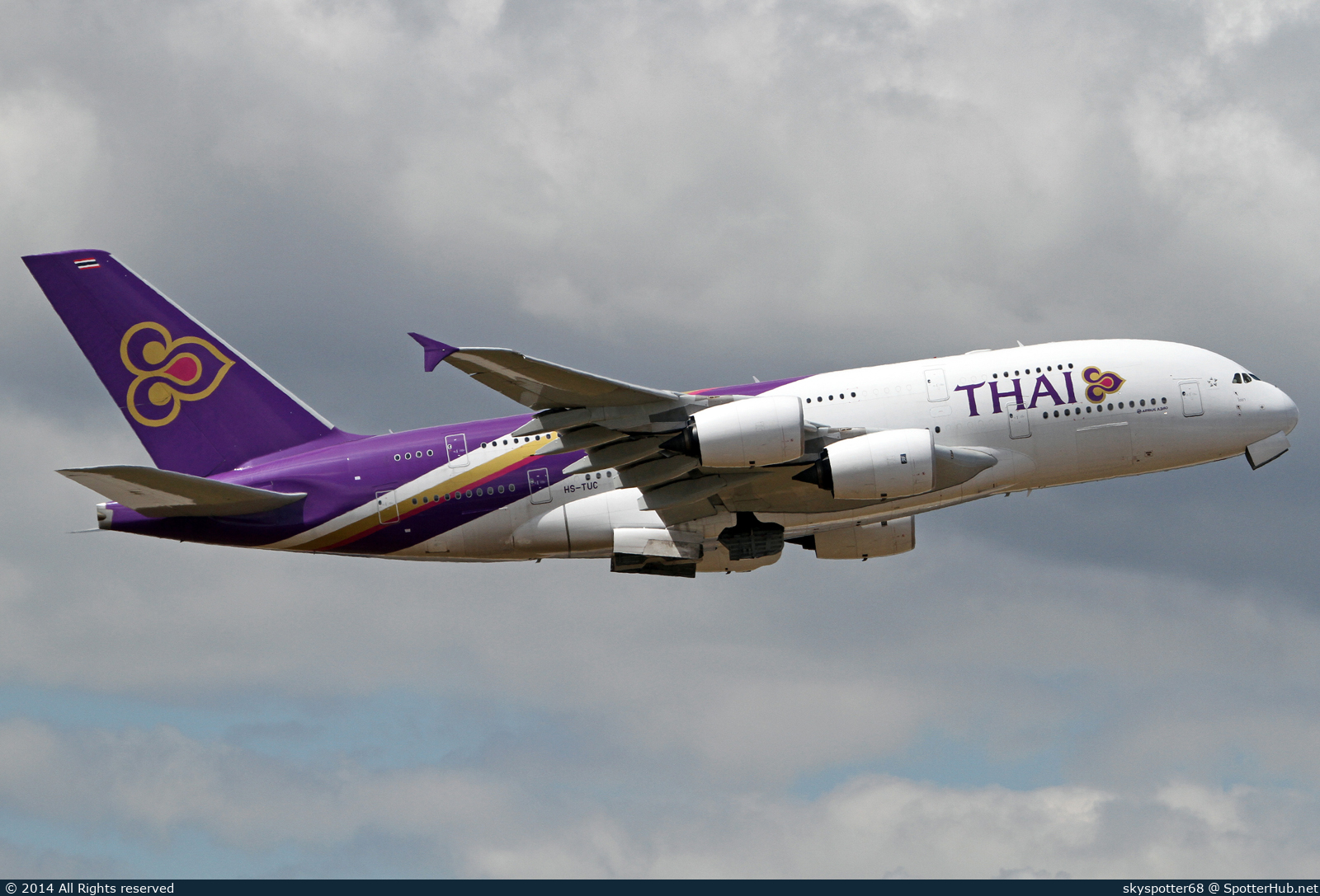 Photo of HS-TUC - Airbus A380-841 operated by Thai Airways International