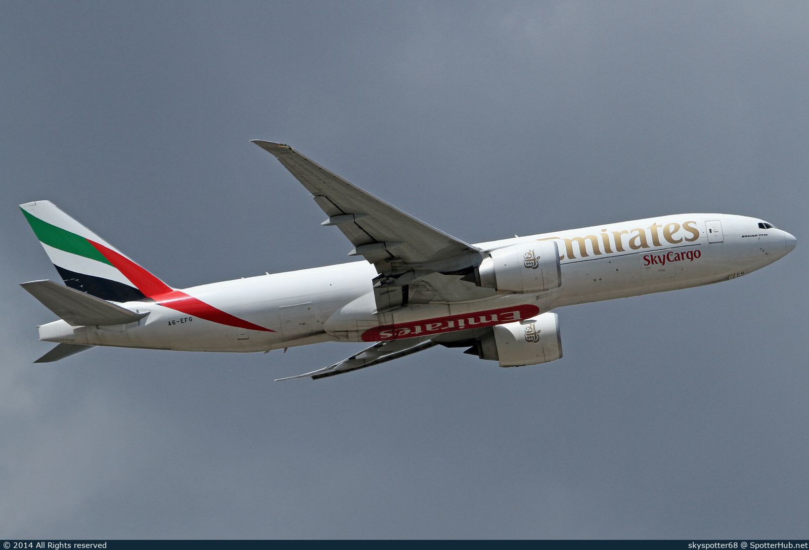 Photo of A6-EFG - Boeing 777-F1H operated by Emirates SkyCargo