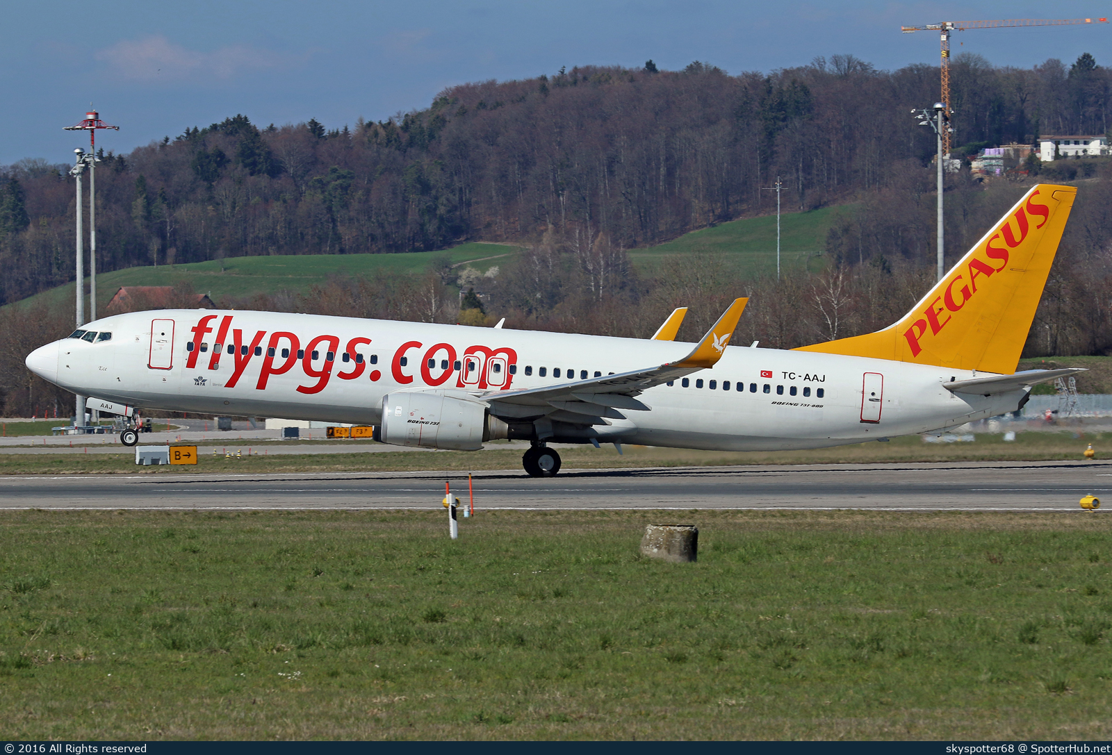 Photo of TC-AAJ - Boeing 737-82R operated by Pegasus Airlines