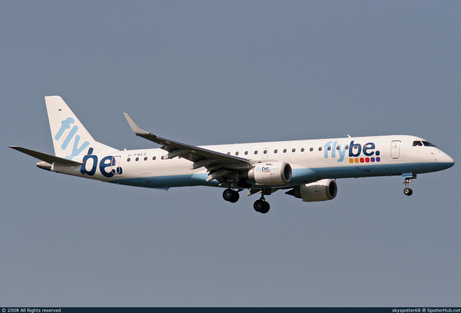 Photo of G-FBED - Embraer ERJ-195LR operated by flybe