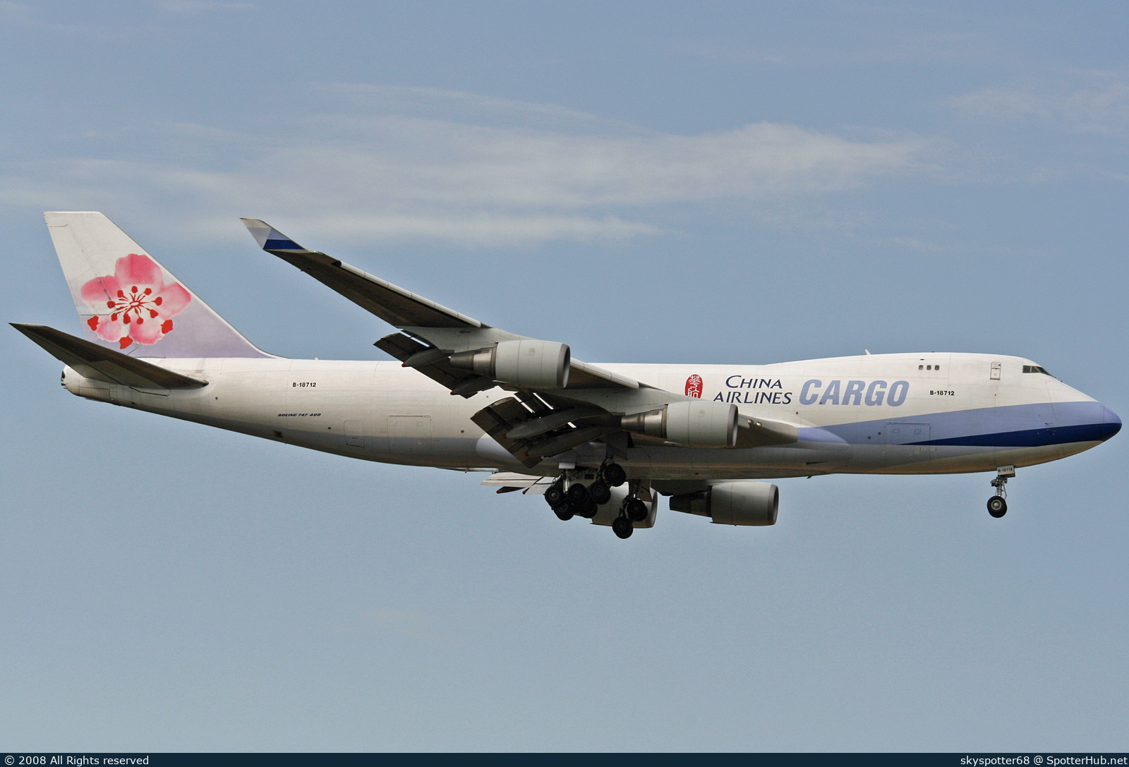 Photo of B-18712 - Boeing 747-409F operated by China Airlines Cargo