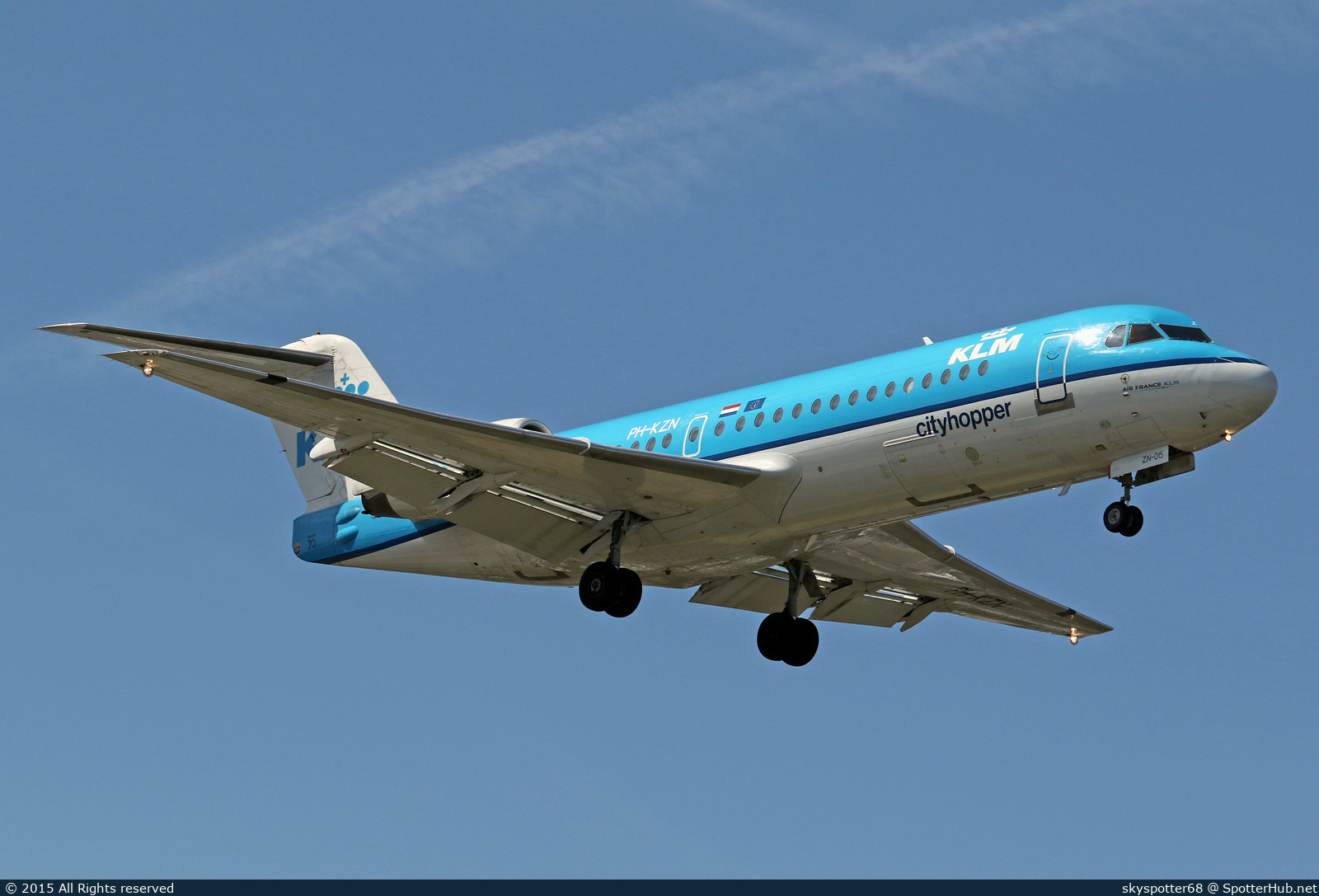 Photo of PH-KZN - Fokker 70 operated by KLM Cityhopper