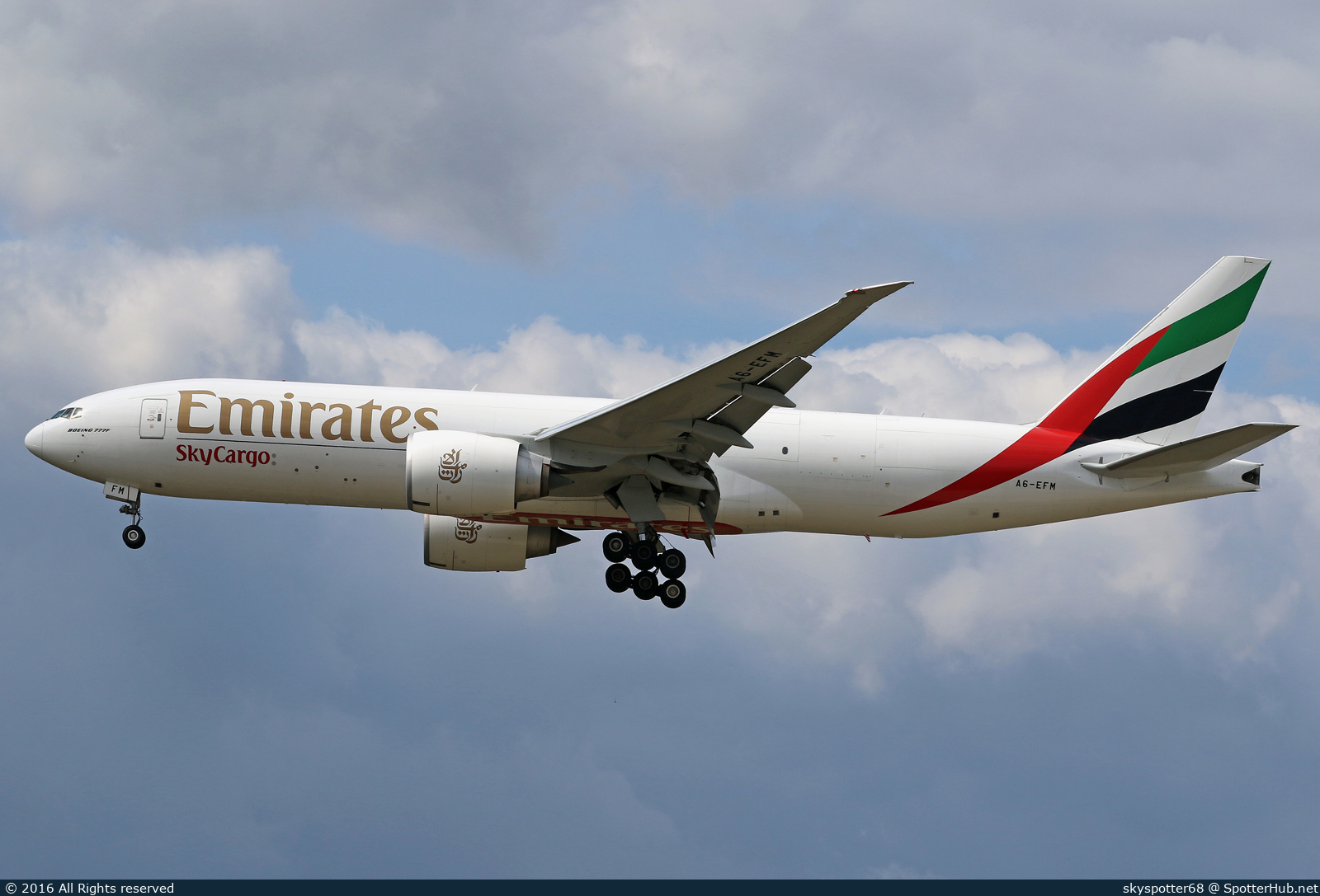 Photo of A6-EFM - Boeing 777-F1H operated by Emirates SkyCargo