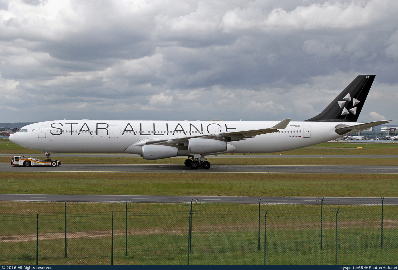 Photo of D-AIGW - Airbus A340-313 operated by Lufthansa CityLine