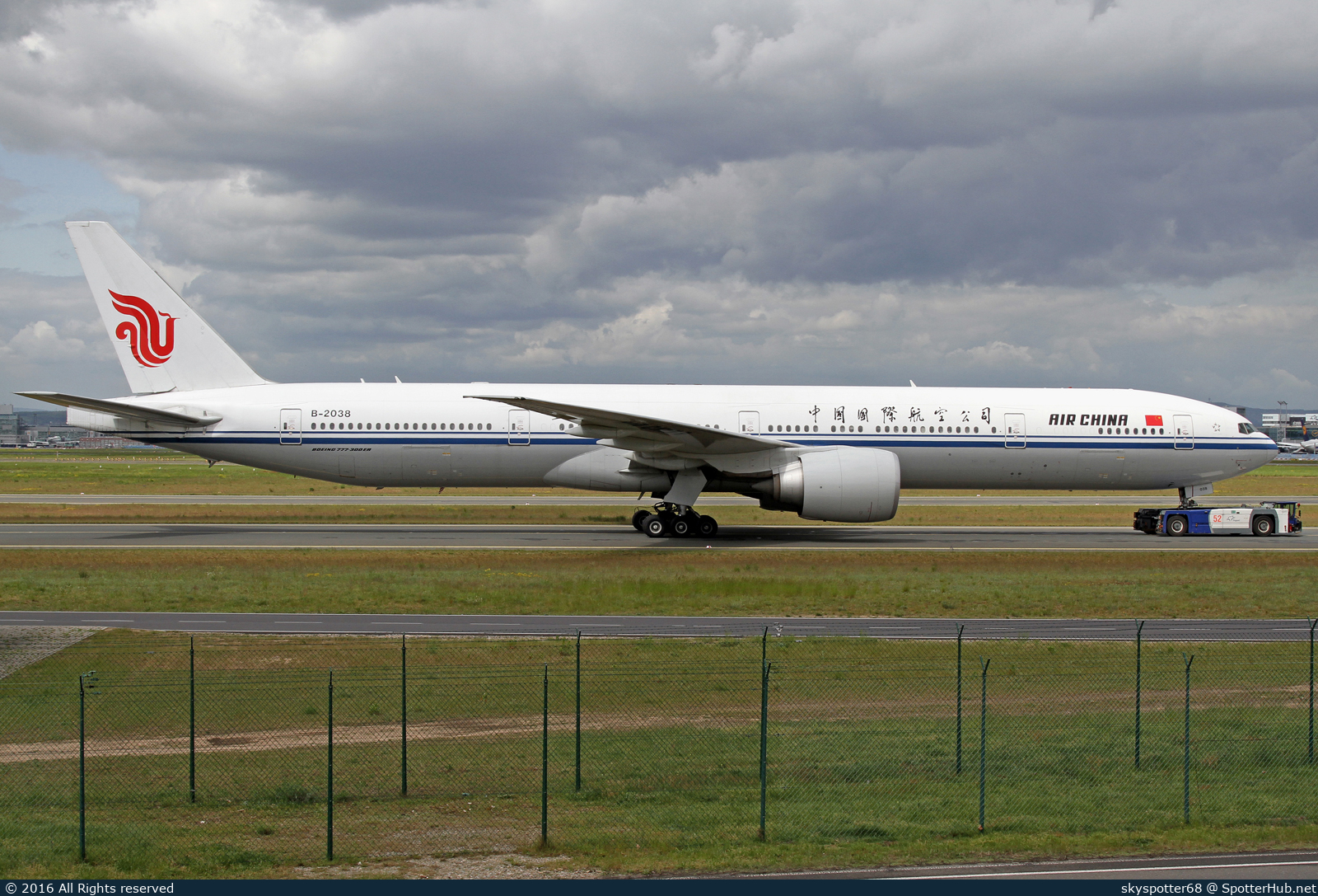 Photo of B-2038 - Boeing 777-39L(ER) operated by Air China