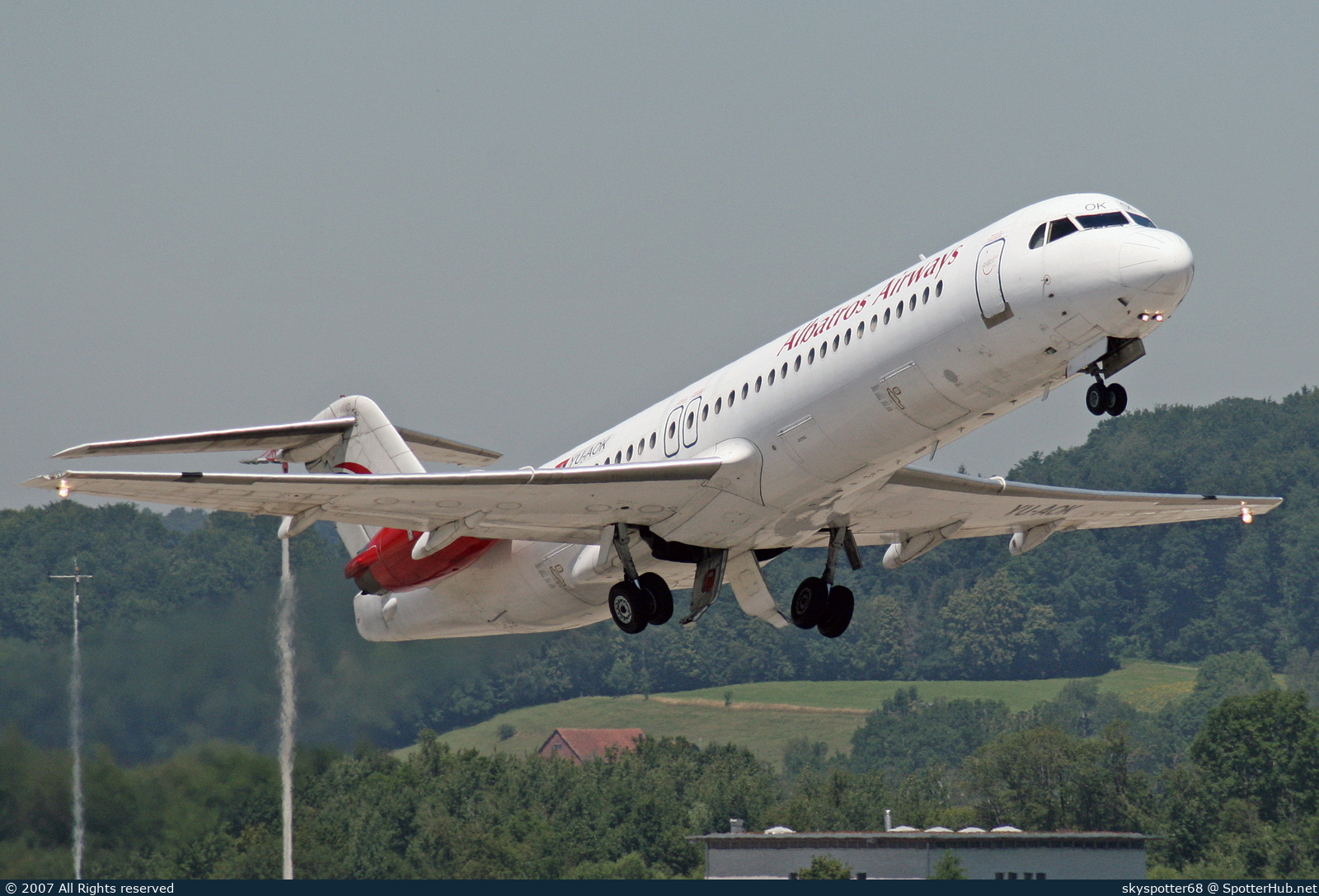 Photo of YU-AOK - Fokker 100 operated by Albatros Airways