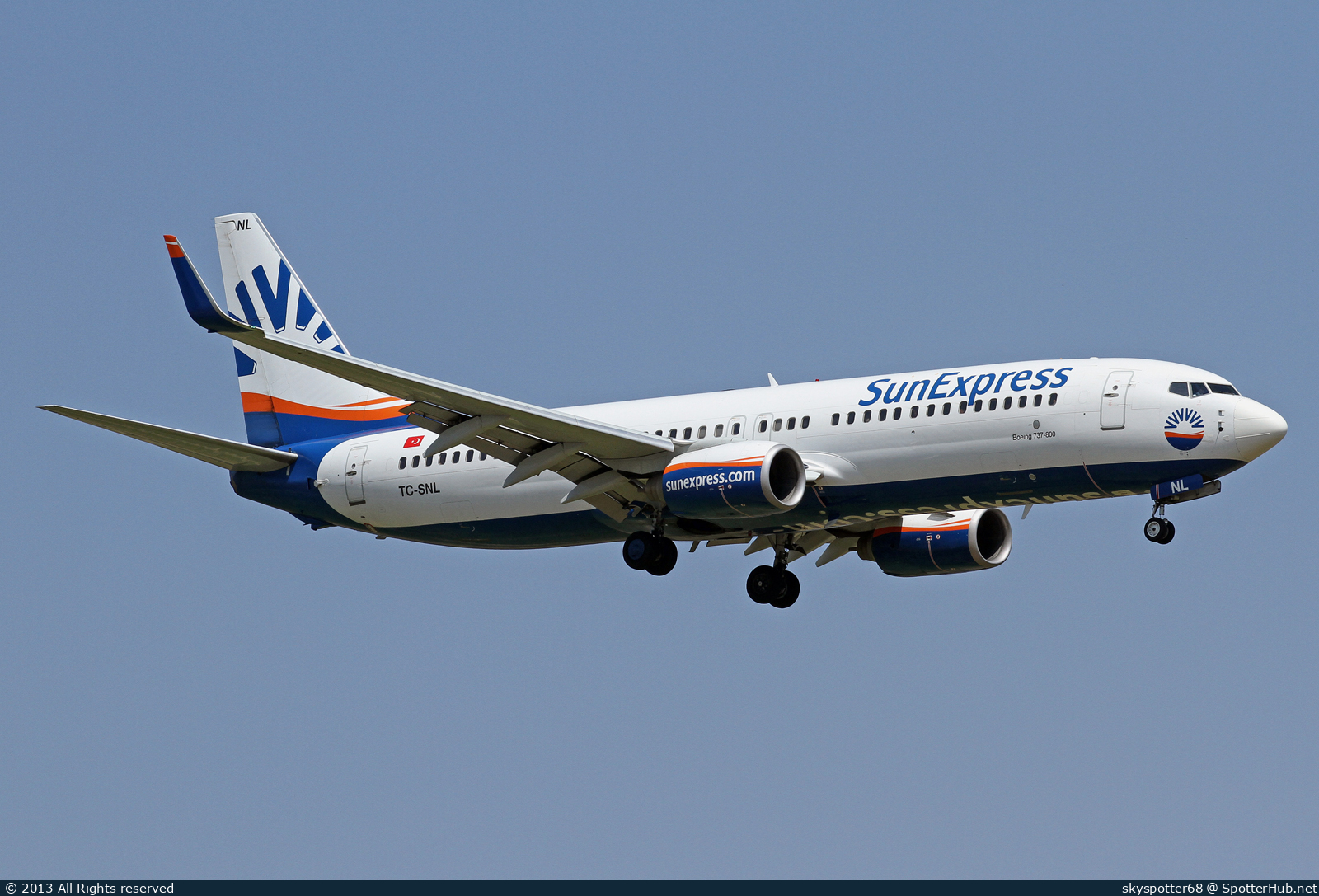 Photo of TC-SNL - Boeing 737-86N operated by SunExpress