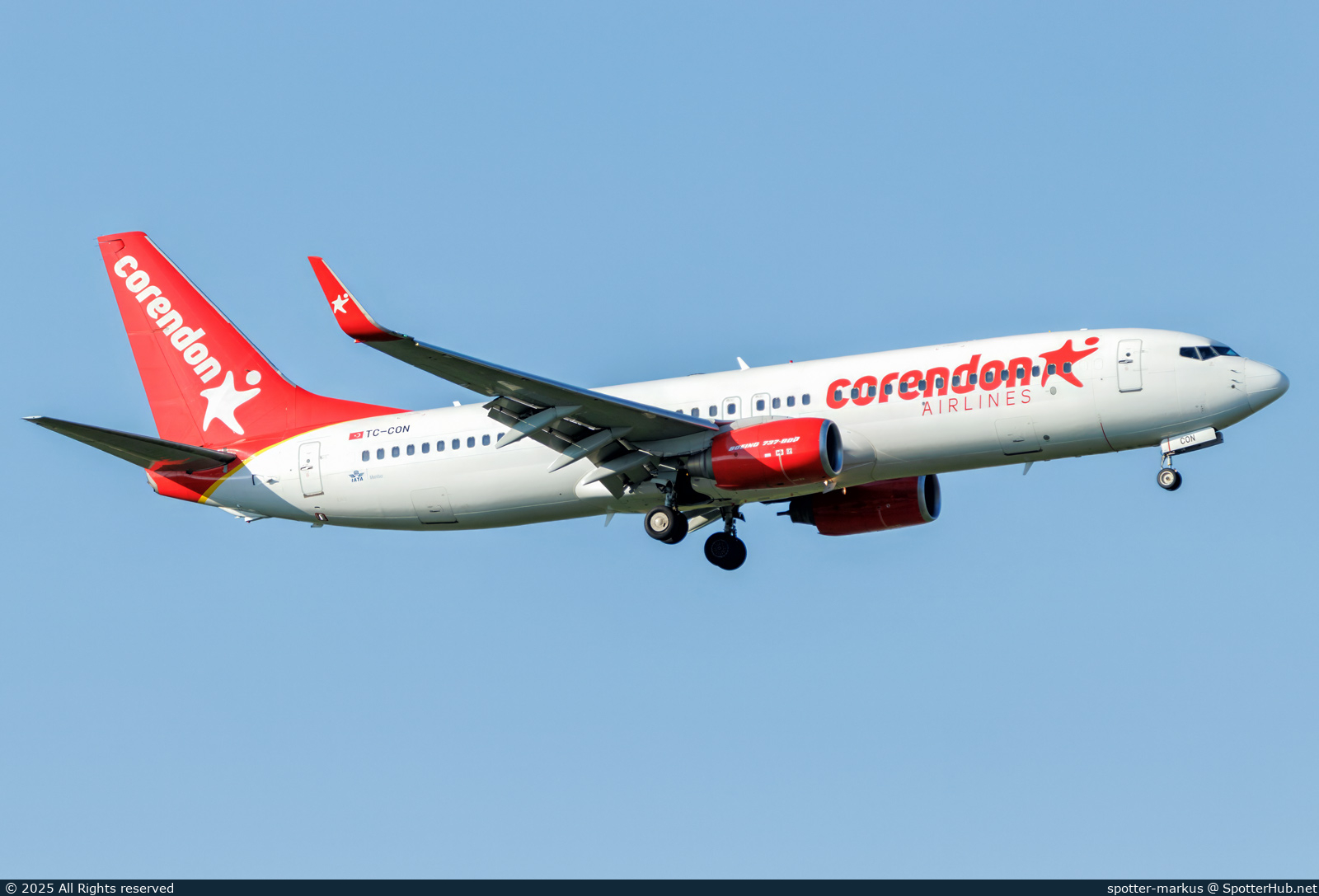 Photo of TC-CON - Boeing 737-81D operated by Corendon Airlines