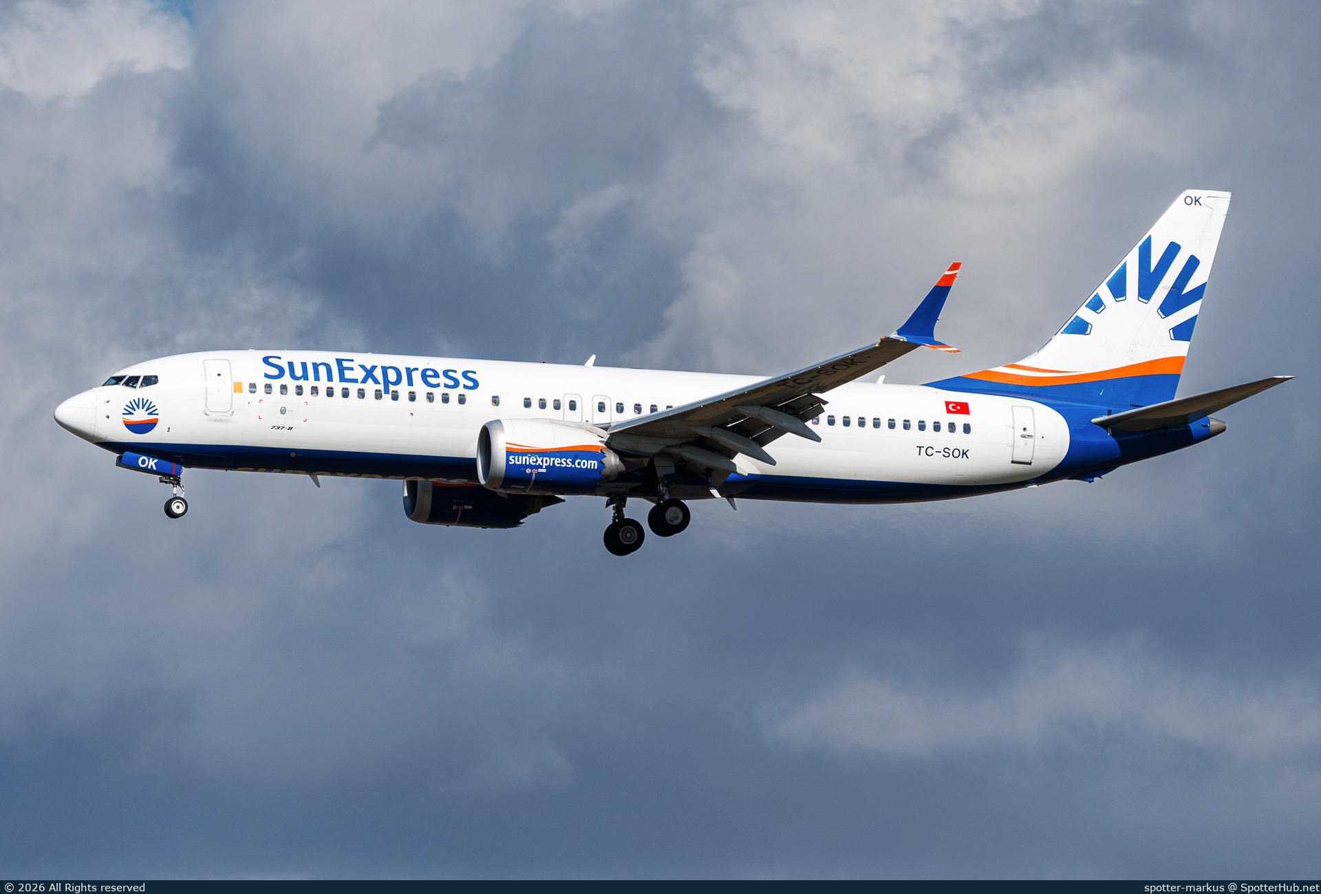 Photo of TC-SOK - Boeing 737 MAX 8 operated by SunExpress