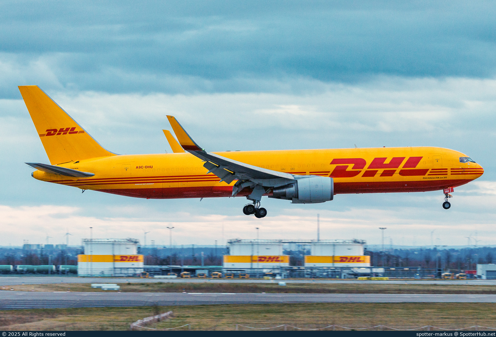 Photo of A9C-DHU - Boeing 767-323(ER)(BCF) operated by DHL International Aviation