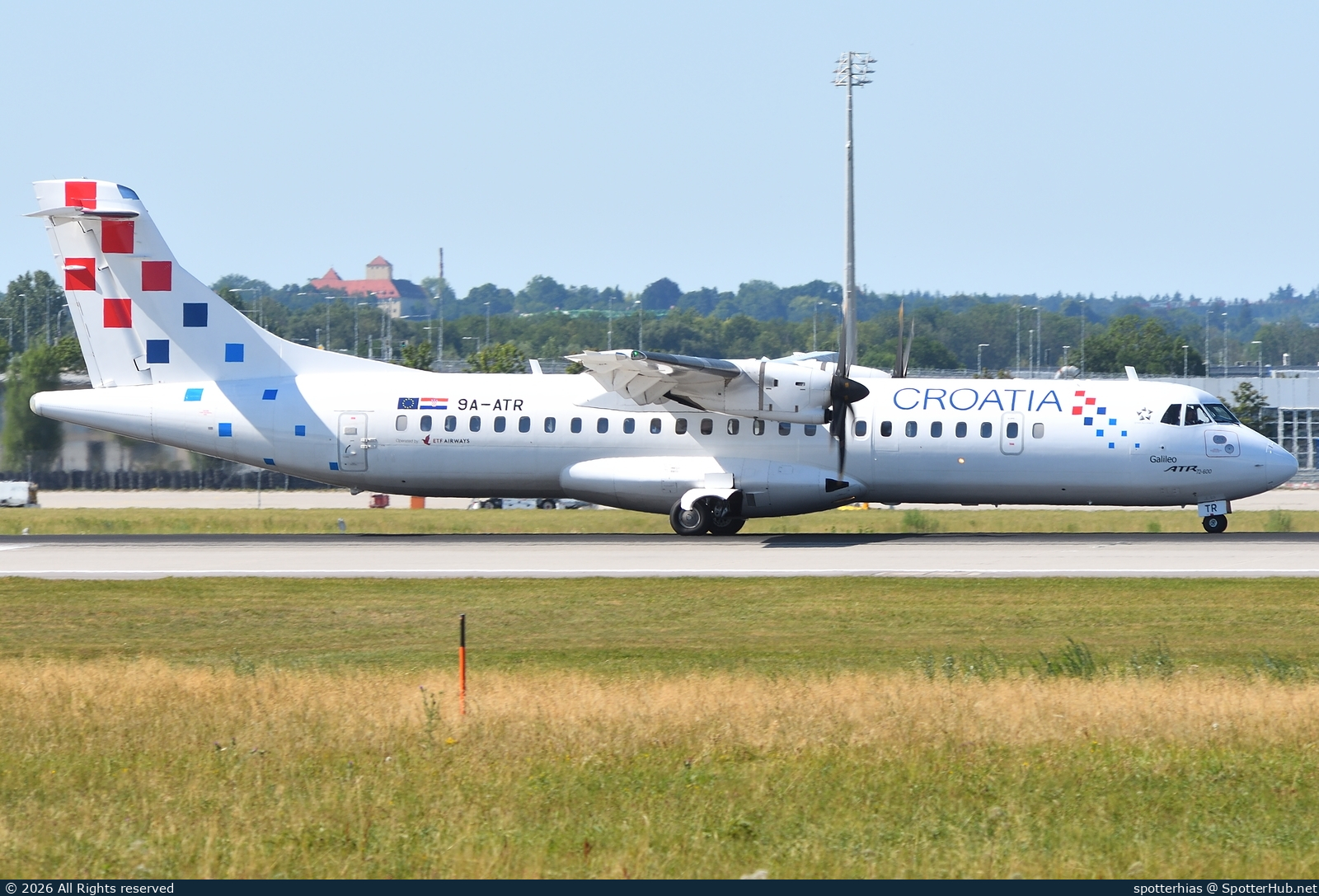 Photo of 9A-ATR - ATR 72-600 operated by Croatia Airlines (opb ETF Airways)