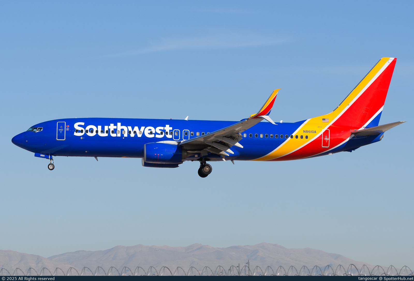 Photo of N8610A - Boeing 737-8H4 operated by Southwest Airlines