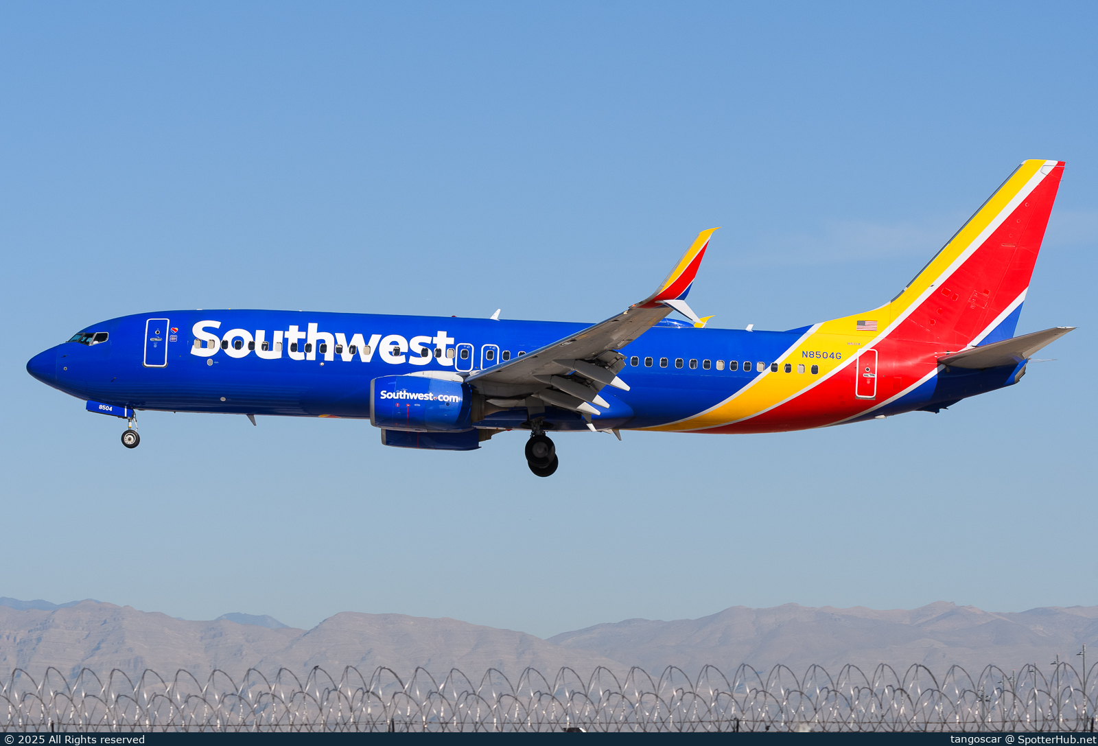 Photo of N8504G - Boeing 737-8H4 operated by Southwest Airlines