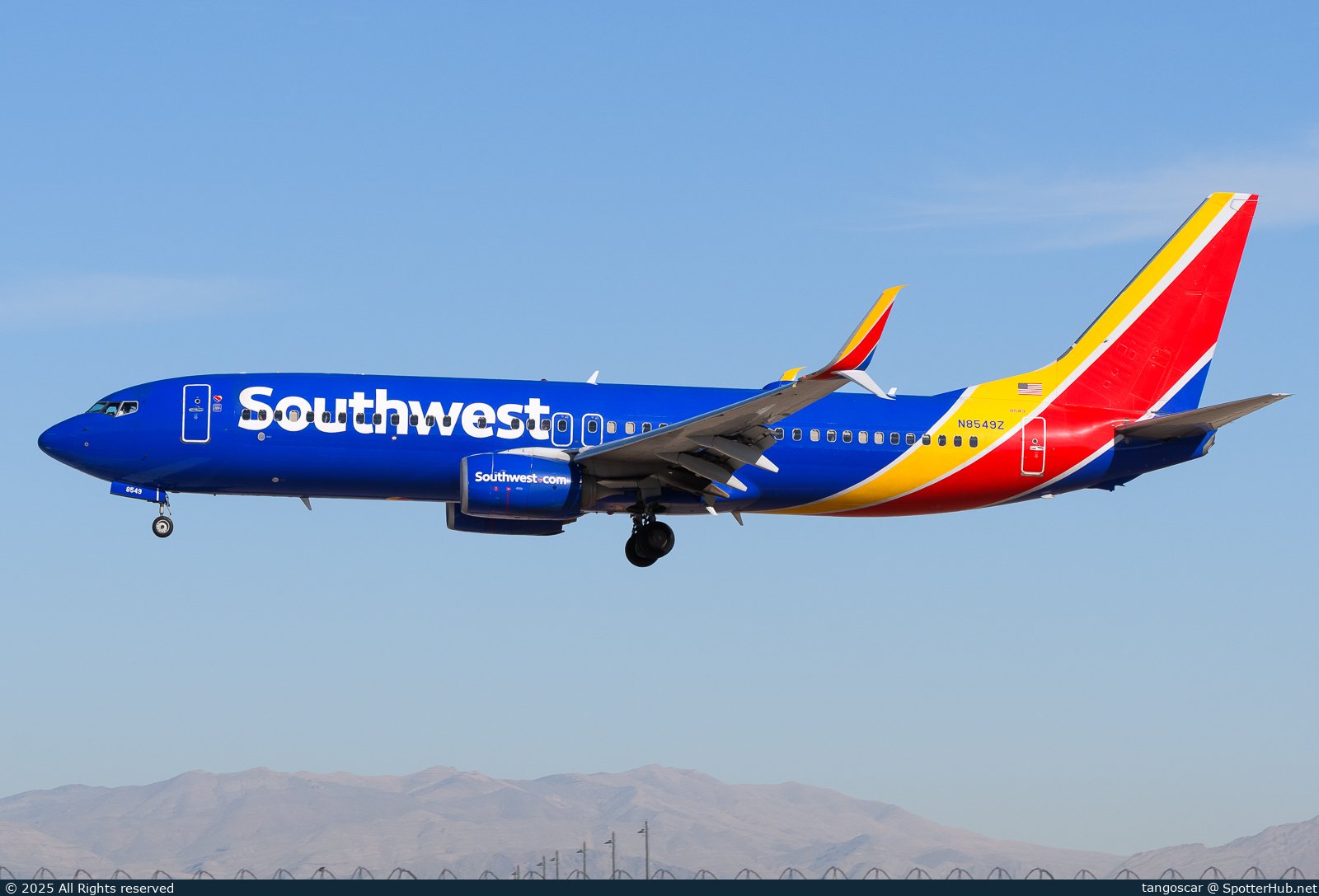 Photo of N8549Z - Boeing 737-8H4 operated by Southwest Airlines