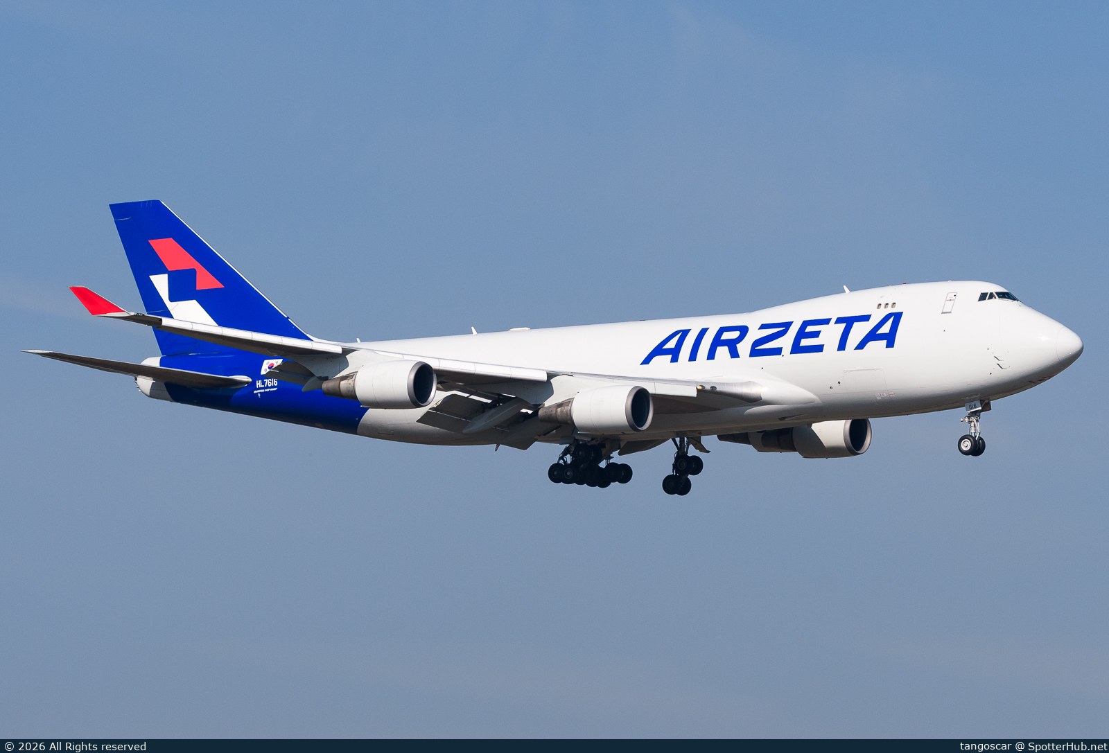 Photo of HL7616 - Boeing 747-446F operated by AirZeta