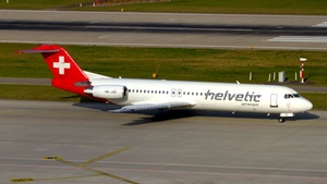 Photo of HB-JVE - Fokker 100 operated by Helvetic Airways