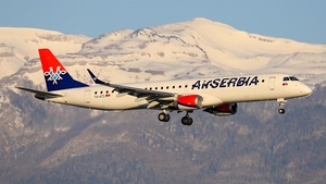 Photo of YU-ATD - Embraer ERJ-195LR operated by Air Serbia