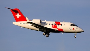 Photo of HB-JWC - Bombardier Challenger 650 operated by Rega Swiss Air-Rescue