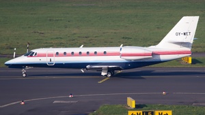Photo of OY-WET - Cessna 680 Citation Sovereign operated by Weibel Scientific
