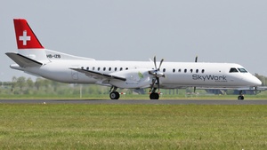 Photo of HB-IZB - Saab 2000 operated by SkyWork Airlines