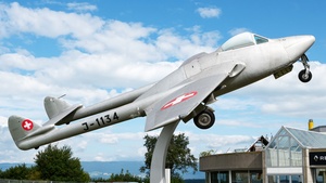 Photo of J-1134 - De Havilland DH-100 Vampire FB.6 operated by Swiss Air Force